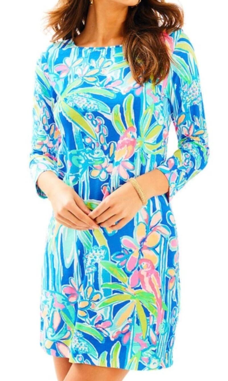 Lilly Pulitzer Marlowe Dress XS Pima Cotton Pop Up Jungle Hoppin